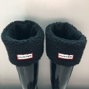 NWOT Hunter Boot Socks - Black Sherpa